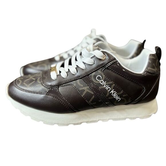 Calvin Klein Carlla athletic running shoes brown size 8 NWOT - Picture 10 of 13